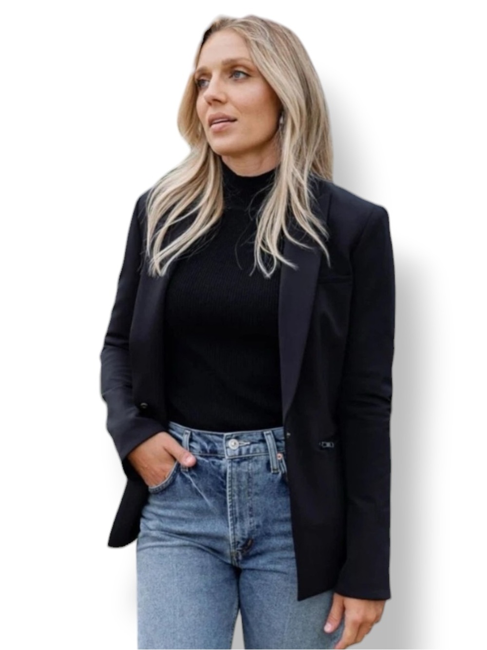 Veronica Beard Black Scuba Jacket/Blazer. Size 18 - Picture 6 of 14